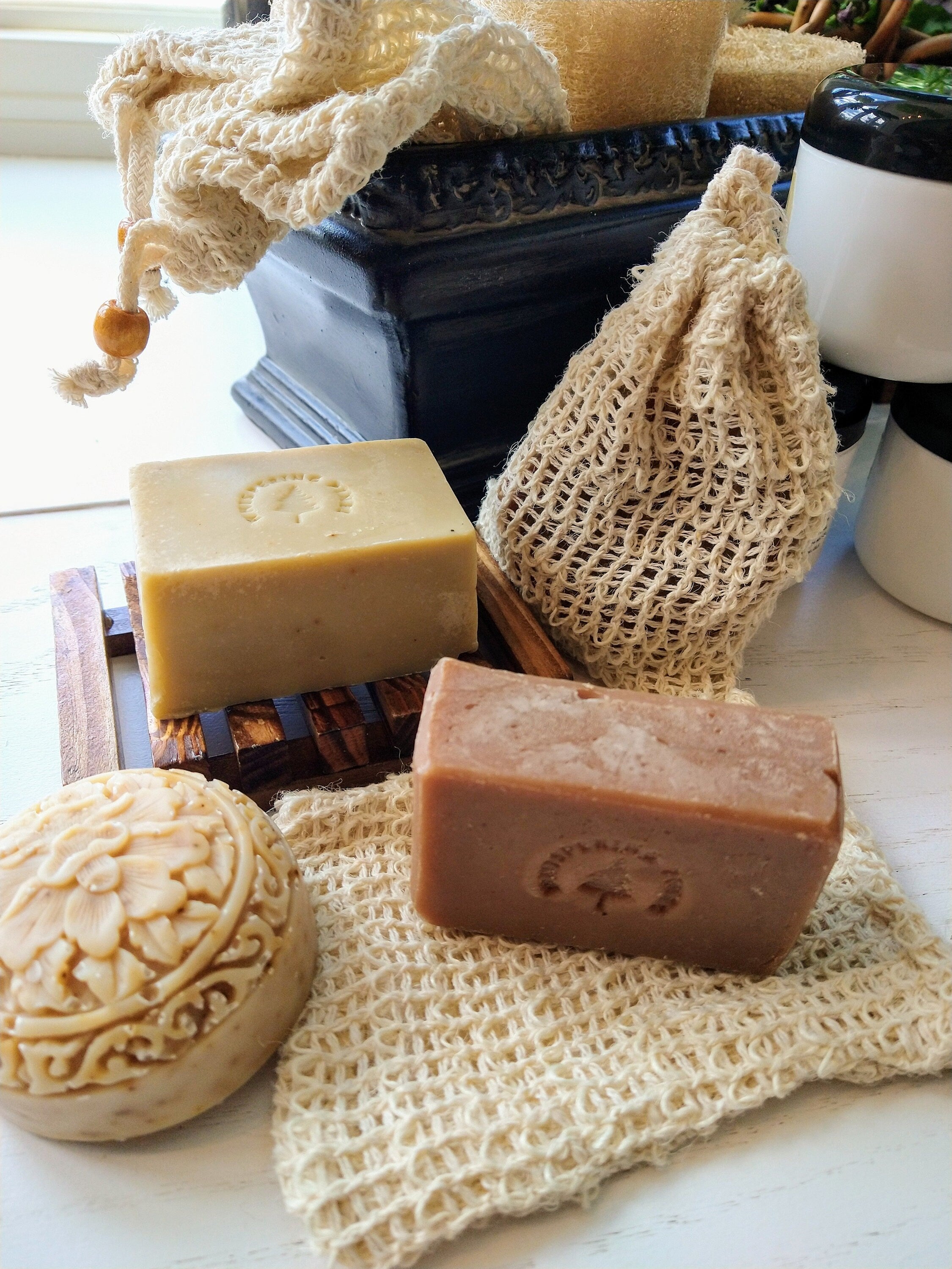 Textured Soap Bag